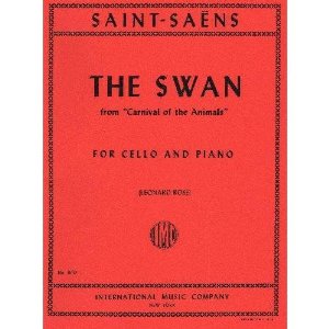 Saint-Saens Camille The Swan from Carnival of the Animals. For Cello and Piano. by International
